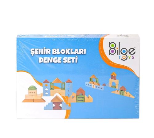 BLG-107A Ahşap Şehir Blok Seti BLG-107A Ahşap Şehir Blok Seti