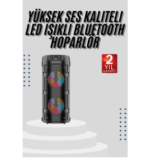 Bluetooth Hoparlör Büyük Boy Ses Bombası Fm Radyolu