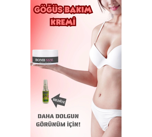 Bombsize Göğüs Büy.üt.ücü Ve Sıkı.laş.tı.rıcı 50 ML + Çörek Otu Yağı 30 ML Bombsize Göğüs Büy.üt.ücü Ve Sıkı.laş.tı.rıcı 50 ML + Çörek Otu Yağı 30 ML