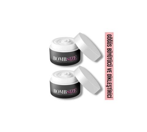 Bombsize Kadınlara Özel Göğüs Geliştirici Dolgunlaştırıcı Sıkılaştırıcı Bakım Kremi 50 ml X 2 Adet Bombsize Kadınlara Özel Göğüs Geliştirici Dolgunlaştırıcı Sıkılaştırıcı Bakım Kremi 50 ml X 2 Adet