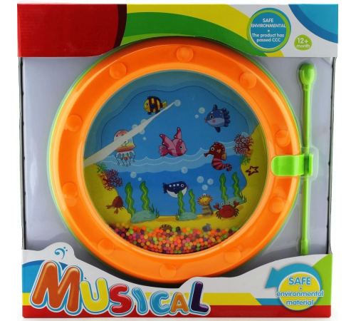 Boncuklu Turuncu Mini Davul Ws204 Boncuklu Turuncu Mini Davul Ws204