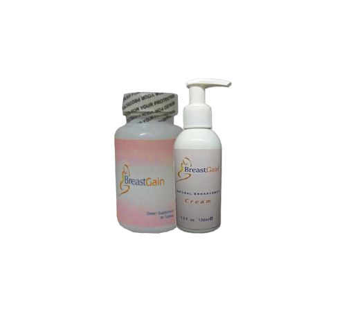 Etkili Breastgain Krem 120 ml + BreastGain 60 lı Caps Kadınlara Özel Boyut Şekillendirici Takım