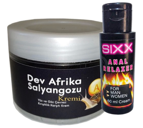 Etkili Giant ^ksıxx:23 Dev Afrika Salyangozu Yaşlànma Kàrşıtı Krem 100ML + Sıxx Bay Bayan Arka Rahatıetici Crem