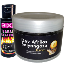 Etkili Giant _ksıxx:25 Afrikasalyangozu Dev Salyangoz Yaşlanma Kàrşıtı 100ML + ile Sıxx Bayan Memmes Şekiııendırici Krém 60 ml