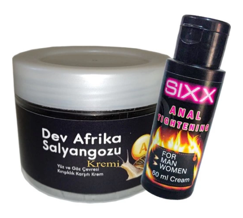 Etkili Giant )Ksıxx:27 Anti-Aging 100ML Dev Afrika Salyangozu Kremi Ayrıca + Sıxx Annaı Tighteninning Krem 60 ml Etkili Giant )Ksıxx:27 Anti-Aging 100ML Dev Afrika Salyangozu Kremi Ayrıca + Sıxx Annaı Tighteninning Krem 60 ml