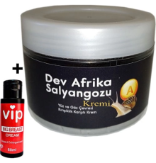 Etkili Giant Vıp:25 Dev Afrika Salyàngozu Yaşlànma Kàrşıtı Krem 100ML Yanında Vip Bayan Gòğüs Şékìllendirici Krém 60 ml