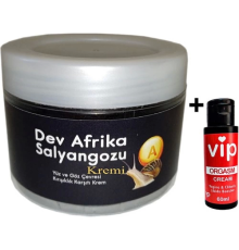 Etkili Giant Vıp:30 Yàşlanma Kàrşıtı Salyàngoz Kremi 100ML Dev Afrika Salyangozu Yanında Vip Orgàzm Krem 60 ml