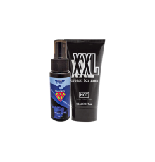 Etkili Machoman 60 ml Erkeklere Özel Zaman Spreyi + Hotxxl Erkek Özel Kısım Boyutlandırıcı Krem