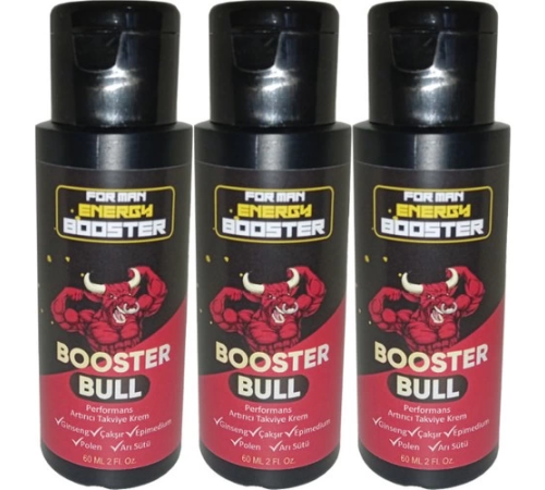 Booster Bull 3 Adet Erkeklere Özel Kremi 60 ml - 3 Adet 60 ml LSMYN121