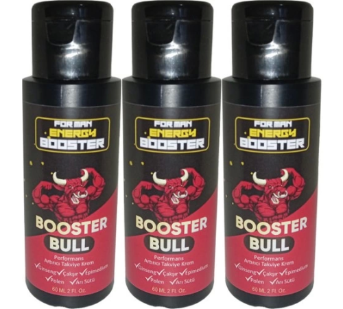 Booster Bull 3 Adet Erkeklere Özel Yüksek Hızlı Aktivasyon Kremi 60 ml - 3 Adet 60 ml LFMYN121