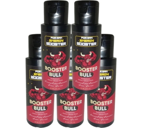 Booster Bull 5'li Paket Erkeklere Özel Yüksek Hızlı Aktivasyon Kremi 60 ml - 5 Adet 60 ml VPMYN123 Booster Bull 5'li Paket Erkeklere Özel Yüksek Hızlı Aktivasyon Kremi 60 ml - 5 Adet 60 ml VPMYN123