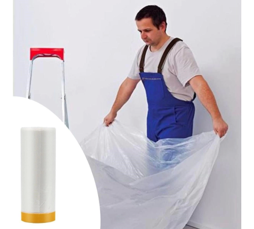 Boya Badana Eşya Koruma Hışır Örtüsü 280cm x 15 mt Yapışkanlı Hışır Örtü Boya Badana Eşya Koruma Hışır Örtüsü 280cm x 15 mt Yapışkanlı Hışır Örtü