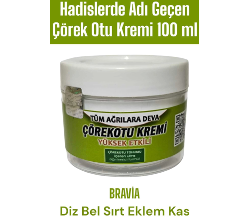 Bravia Çörek Otu Kremi 100 ml 1 Adet Bravia Çörek Otu Kremi 100 ml 1 Adet