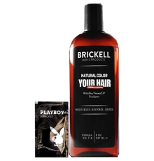 Brickell DOLCE2:0022 Erkeklere Özel Anti-White Beyazlık Giderici Saç Sakal Bakım Şampuanı 237 ml + 1Adet Jel Hediye