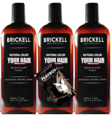 Brickell Erkeklere Özel Anti-White Saç Sakal Bakım Şampuanı 237 ml x 3 adet + Yanında Jel
