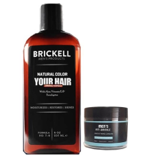 Brickell Erkeklere Özel Gerçek Saç Ve Sakal Rengine Döndüren Şampuan Erkeklere Için 237 Ml. 1 Ad. Mens Yüz Bakım Kremi İle