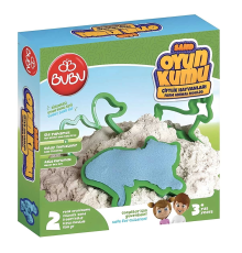 Bu-Bu Games Oyun Kumu ve Çiftlik Hayvan Kalıplı Set 500 gr
