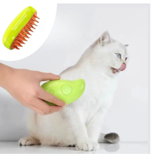 Buharlı Yumuşak Silikon Uçlu Kedi & Köpek Tüy Tarama Tarağı Yıkama Fırçası