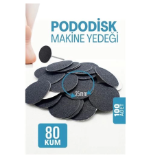 BX 25 mm Pododisk - Nasır Sökücü Pedikür Makinesi Yedek Pedler 100 ADET