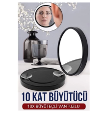 BX 9 Cm 10X Büyüteçli Makyaj Aynası
