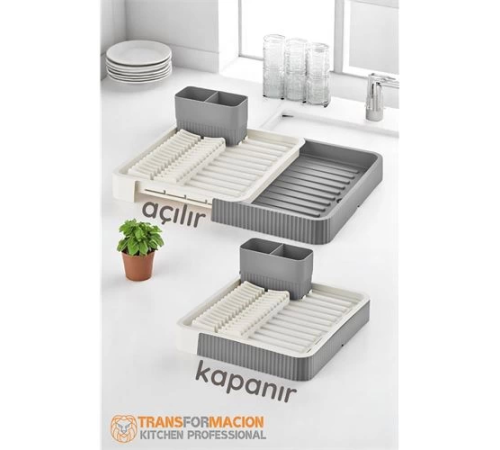 BX Açılır-Kapanır Bulaşıklık - Bulaşık Durulama Sepeti Tabaklık Bulaşık Kurutmalık GRİ BX Açılır-Kapanır Bulaşıklık - Bulaşık Durulama Sepeti Tabaklık Bulaşık Kurutmalık GRİ