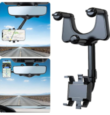 BX AKSESUAR 360° DÖNEBİLEN DİKİZ AYNASI TELEFON TUTUCU AT15