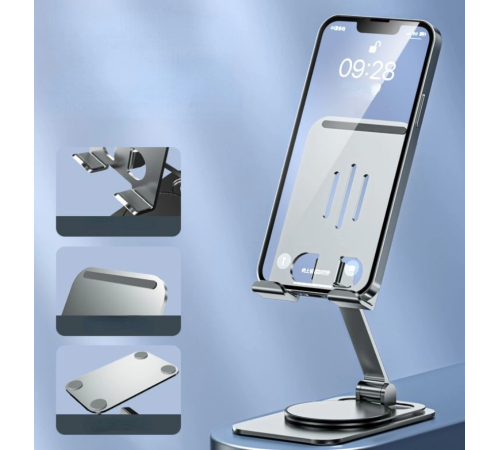 BX AKSESUAR 360° DÖNEBİLEN MASAÜSTÜ METAL TELEFON STANDI MCTT19 BX AKSESUAR 360° DÖNEBİLEN MASAÜSTÜ METAL TELEFON STANDI MCTT19