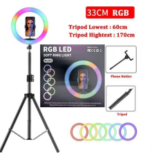 BX AKSESUAR MJ33 14 İNÇ RGB SELFİE IŞIĞI + 2.1 METRE TRİPOD SI04