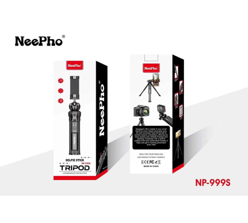 BX AKSESUAR NP-999S BLUETOOTH TRİPOD + SELFİE ÇUBUĞU T19