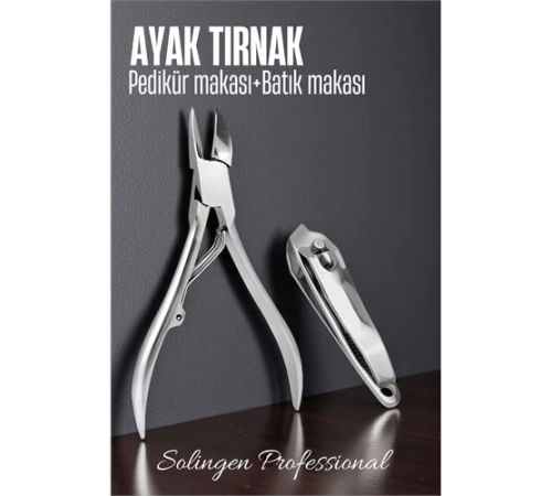 BX Ayak Tırnak Makası Batık Tırnak Makas Seti Pedikür Tırnak Makası Merys Solingen BX Ayak Tırnak Makası Batık Tırnak Makas Seti Pedikür Tırnak Makası Merys Solingen