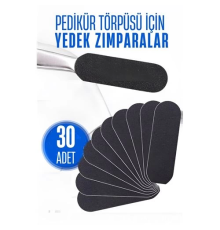 BX Ayak Törpü Yedeği Yapışkanlı Törpü Zımparası Pedikür Törpü Yedeği 30 ADET