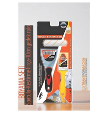BX Boyama Seti - Spatula - Kestirme Fırça - 10cm yedek rulo