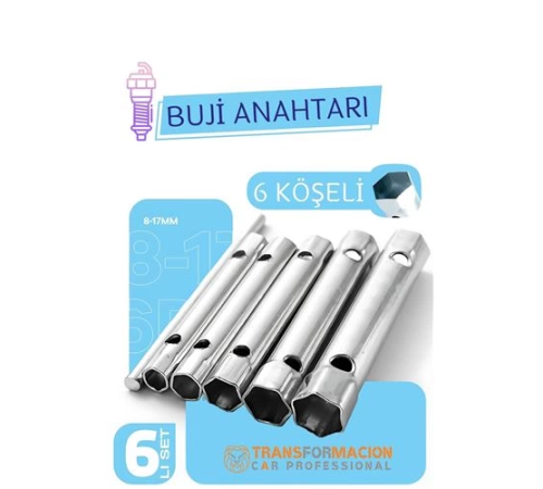 BX Buji Sökme Takma Anahtarı - Torklu 5 Ebat Buji Anahtarı