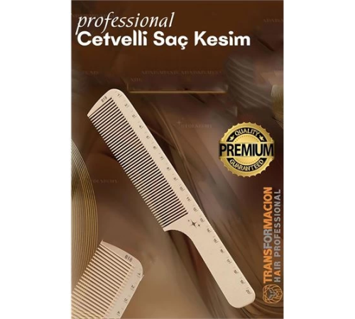 BX Cetvelli Saç Kesim Tarağı - Berber Kuaför Saç Kesim Tarağı Profesyonel BX Cetvelli Saç Kesim Tarağı - Berber Kuaför Saç Kesim Tarağı Profesyonel
