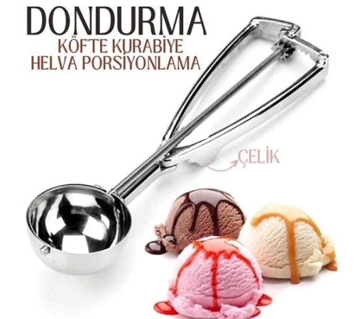 BX Dondurma Porsiyonlama Kaşığı Kurabiye Köfte Helva BX Dondurma Porsiyonlama Kaşığı Kurabiye Köfte Helva