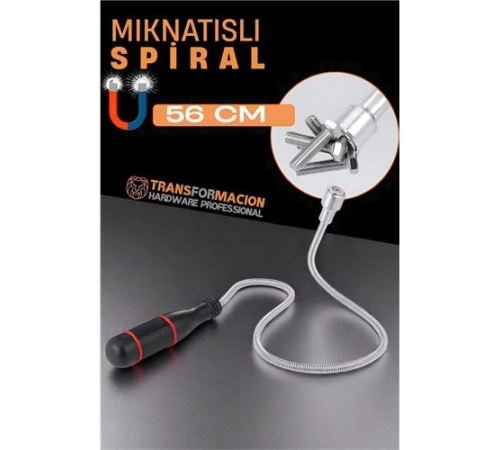 BX Esnek Manyetik Toplama Aracı - Mıknatıslı Spiralli Çubuk Metal Vida Civata Somun Arama Çubuğu BX Esnek Manyetik Toplama Aracı - Mıknatıslı Spiralli Çubuk Metal Vida Civata Somun Arama Çubuğu