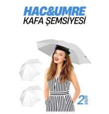 BX Hac Umre Kafa Şemsiyesi Güneş Koruma Şemsiyesi 2 adet