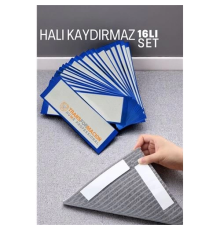 BX Halı Kaydırmaz - Halı Kilim Yolluk Kayma Önleyici Yapışkan 16 lı SET