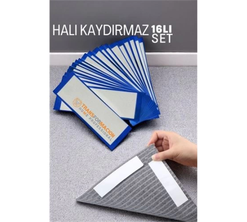 BX Halı Kaydırmaz - Halı Kilim Yolluk Kayma Önleyici Yapışkan 16 lı SET BX Halı Kaydırmaz - Halı Kilim Yolluk Kayma Önleyici Yapışkan 16 lı SET