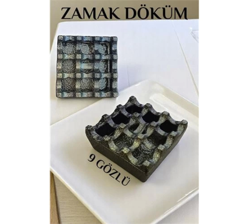 BX Kapaklı Zamak Döküm Kare Küllük Metal Kül Tablası - Kafe Küllüğü SARI-KAHVE BX Kapaklı Zamak Döküm Kare Küllük Metal Kül Tablası - Kafe Küllüğü SARI-KAHVE