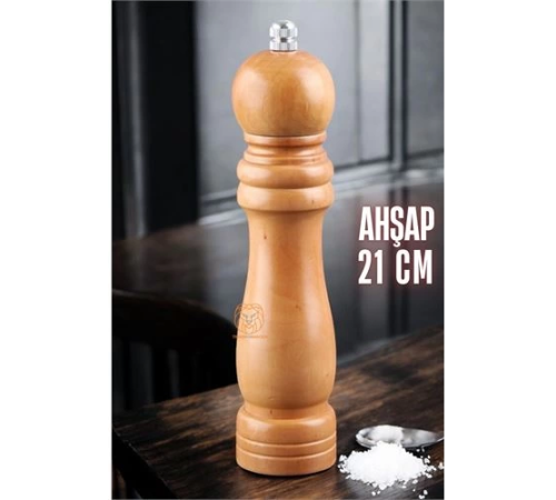 BX Karabiber Tuz Değirmeni Ahşap 21 cm XL