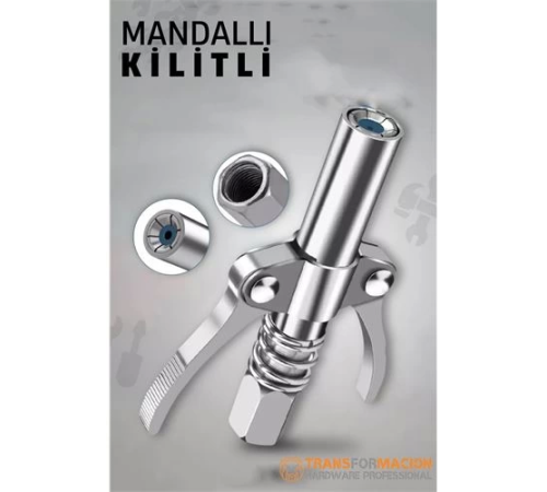 BX Mandallı Kilitlemeli Gres Pompasi Ucu