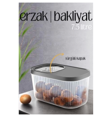 BX MultiBox Erzak Bakliyat Kutusu Sürgülü Kapak 7.5 Litre