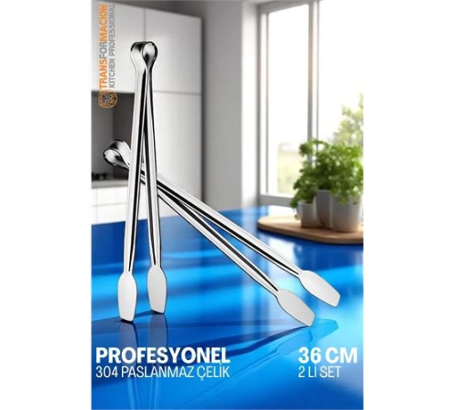 BX Mutfak Maşası - Mangal Barbekü Maşası - Izgara Maşası Tava Maşası Çelik 36 Cm BX Mutfak Maşası - Mangal Barbekü Maşası - Izgara Maşası Tava Maşası Çelik 36 Cm