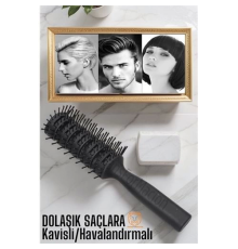BX Nano Dolaşık Saç Tarağı Kavisli Havalandırmalı