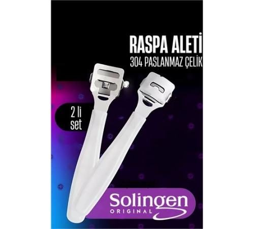 BX Raspa Aleti - Jiletli Ayak Topuk Törpüsü 2 adet Solingen Profesyonel
