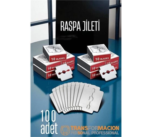 BX Raspa Topuk Jileti 100 lu PAKET  Ayak Taban Nasır Yedek Jileti