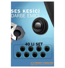 BX Ses Emici Kauçuk Conta Kapı Bagaj Kaput Titreşim Kesici 40 LI SET