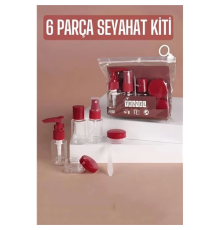 BX Seyahat Kiti Boş Şişe Seyahat Seti 6 Parça