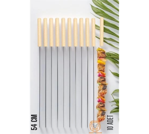 BX Şiş Çubuğu Mangal Şişi Ahşap Saplı Kebap Şişi 10 Adet Ahşap Saplı BX Şiş Çubuğu Mangal Şişi Ahşap Saplı Kebap Şişi 10 Adet Ahşap Saplı
